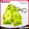 Promotion gifts reflection keychain with led